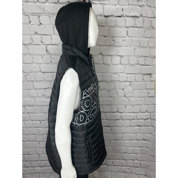 Ecko Unltd Men’s Size 2XL Black Puffer Vest Jacket with Drawstring Hood - Picture 4 of 14